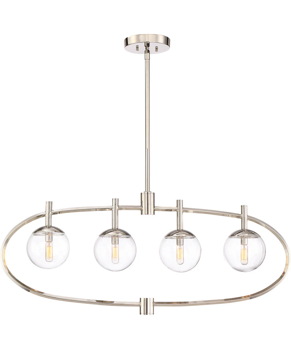 Piltz 4-Light Island Polished Nickel - Image 2