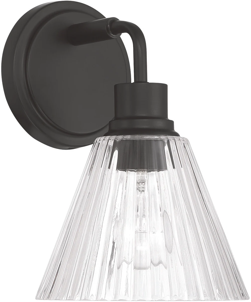 Pleated 1-Light Lighting Flat Black - Image 5