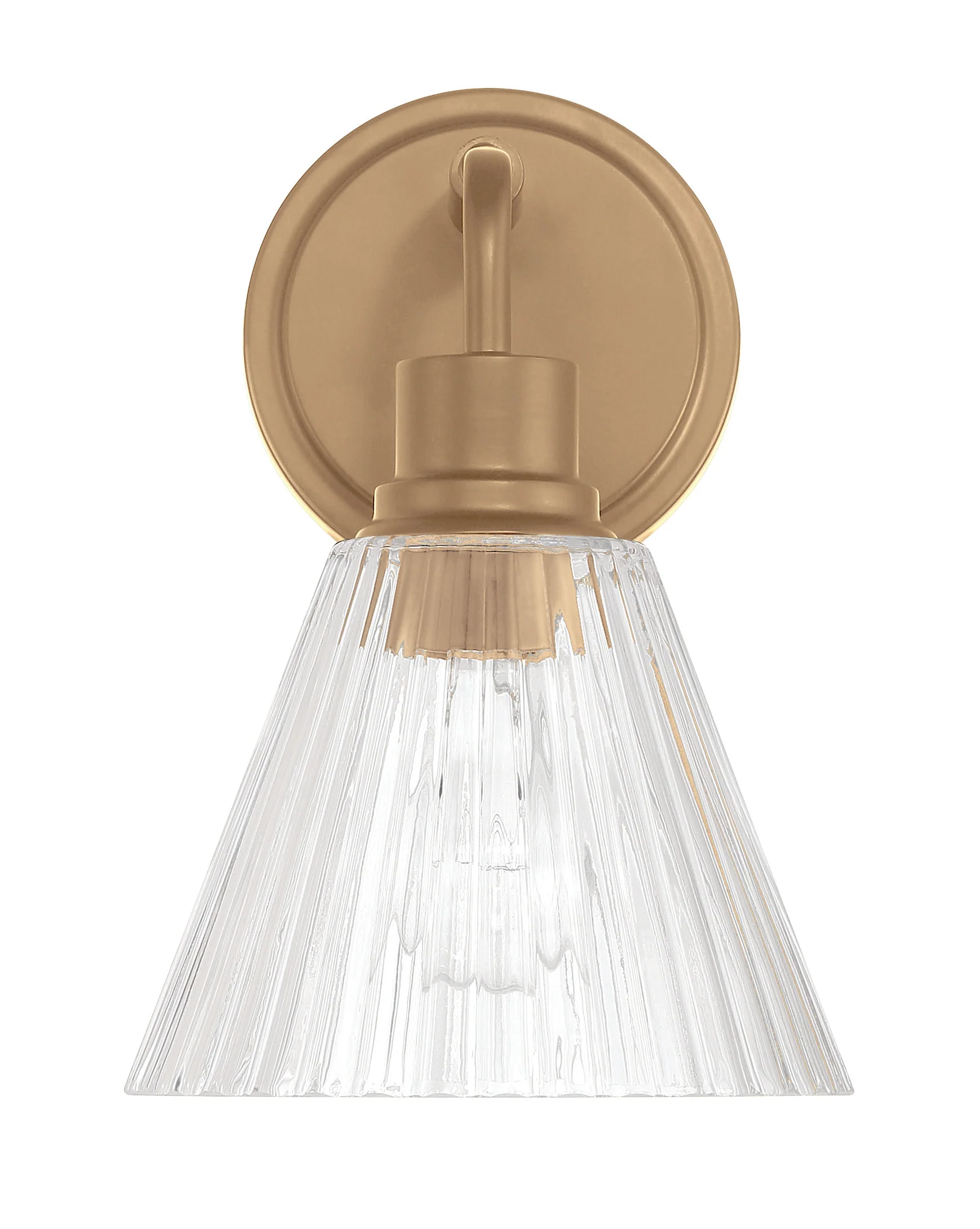 Pleated 1-Light Lighting Premium Bronze