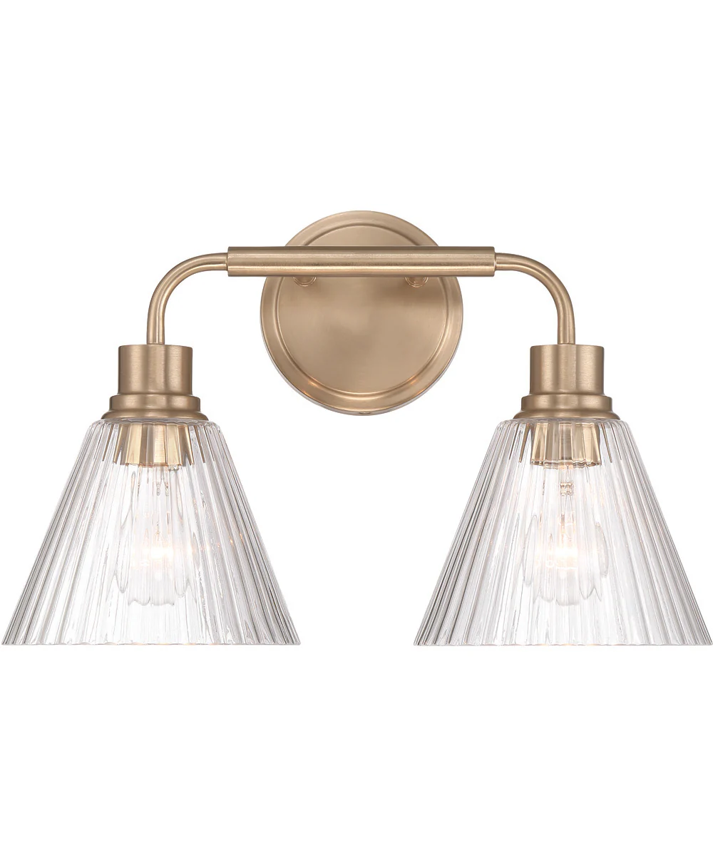 Pleated 2-Light Lighting Premium Bronze - Image 2