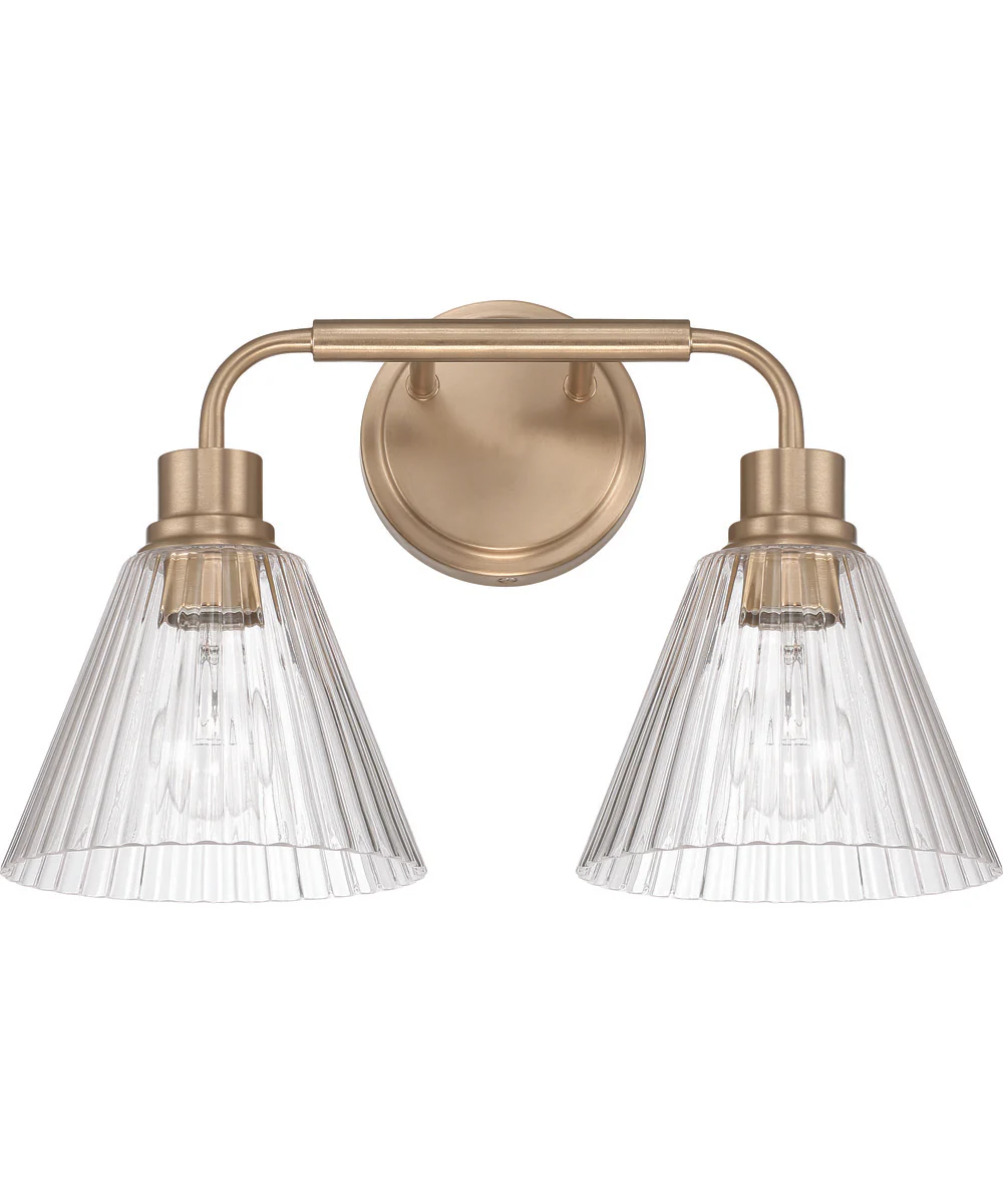 Pleated 2-Light Lighting Premium Bronze - Image 3