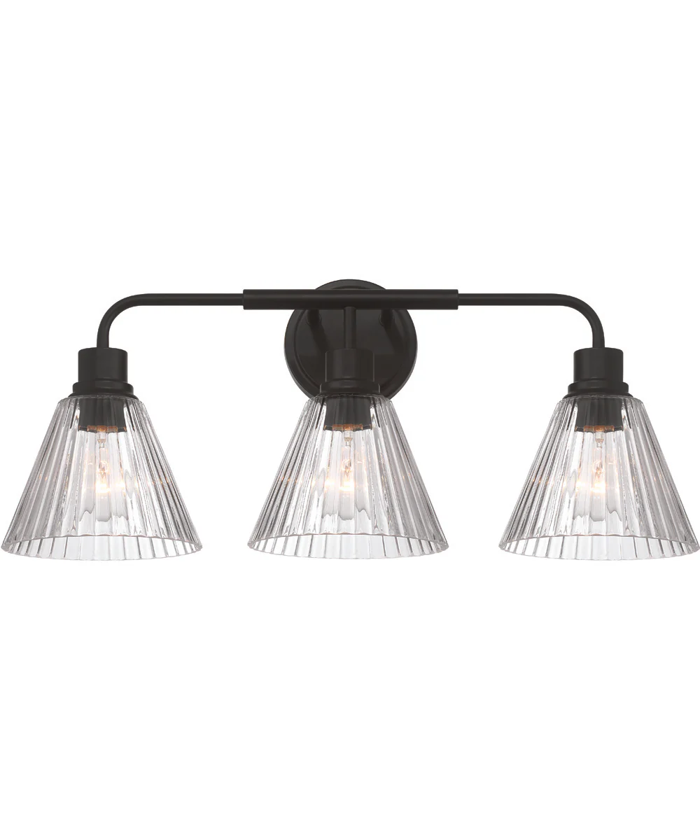 Pleated 3-Light Lighting Flat Black - Image 4