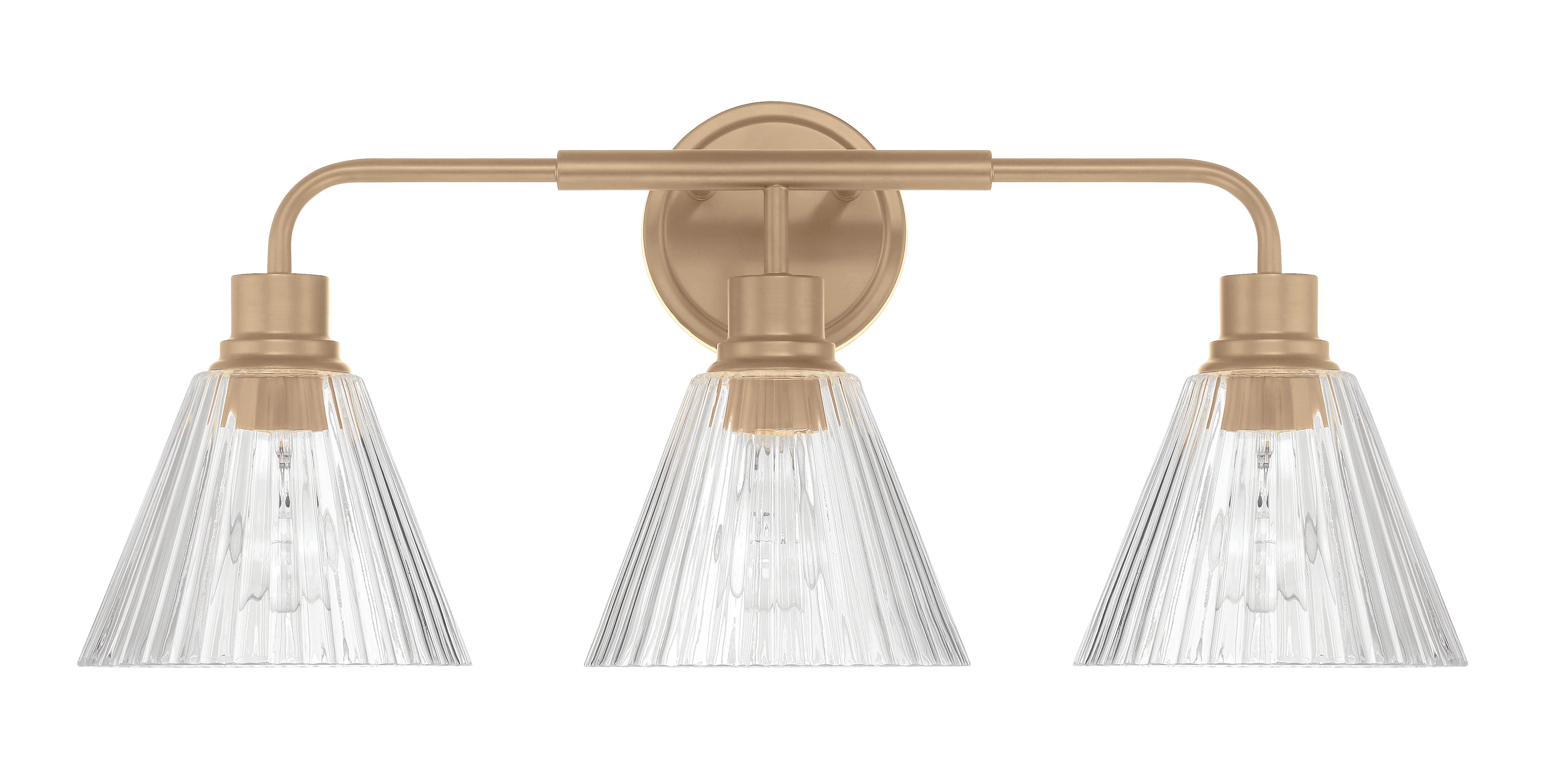 Pleated 3-Light Lighting Premium Bronze