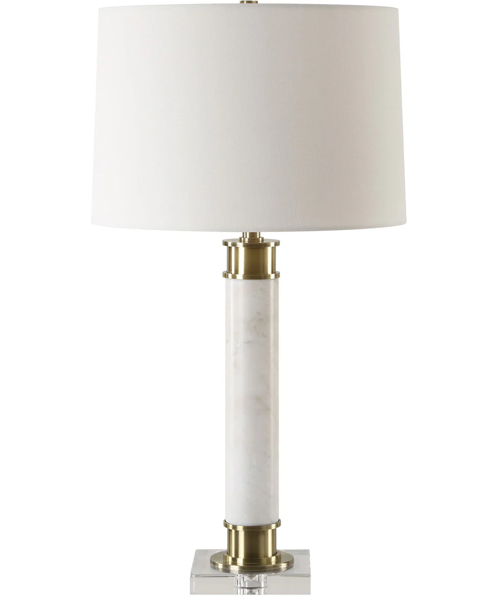 Plinth White Marble Table Lamp - Image 4