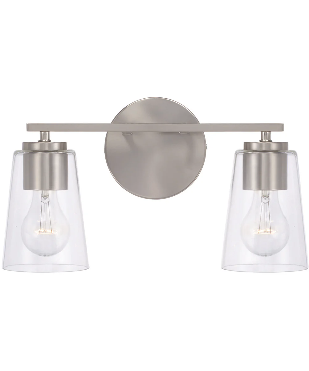 Portman 2-Light Vanity Brushed Nickel - Image 5