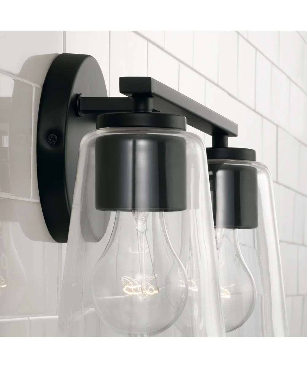 Portman 2-Light Vanity Matte Black - Image 3