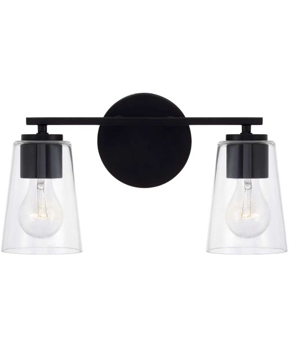 Portman 2-Light Vanity Matte Black - Image 5