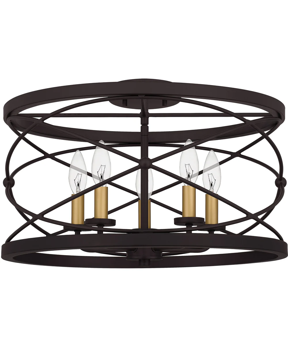 Potts 5-light Semi Flush Mount Palladian Bronze - Image 3