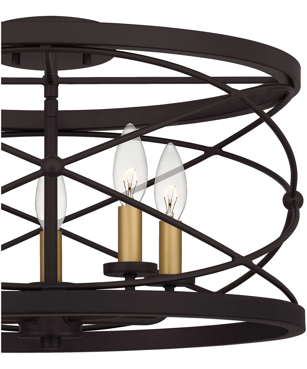 Potts 5-light Semi Flush Mount Palladian Bronze - Image 6