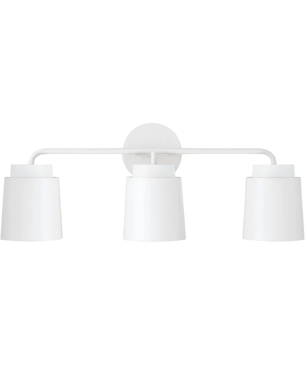 Pratt 3-Light Vanity Matte White - Image 3