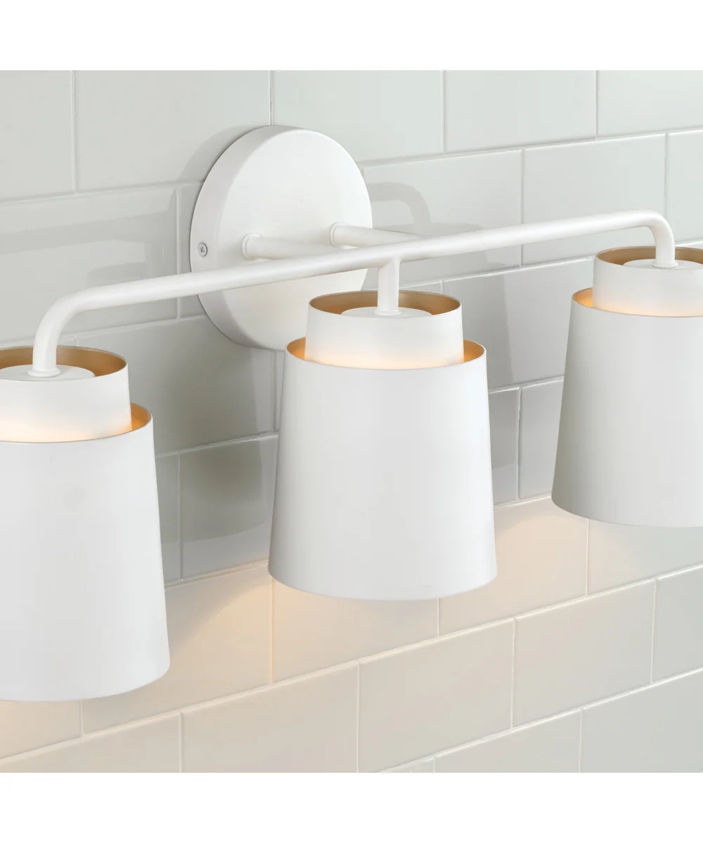 Pratt 3-Light Vanity Matte White - Image 4