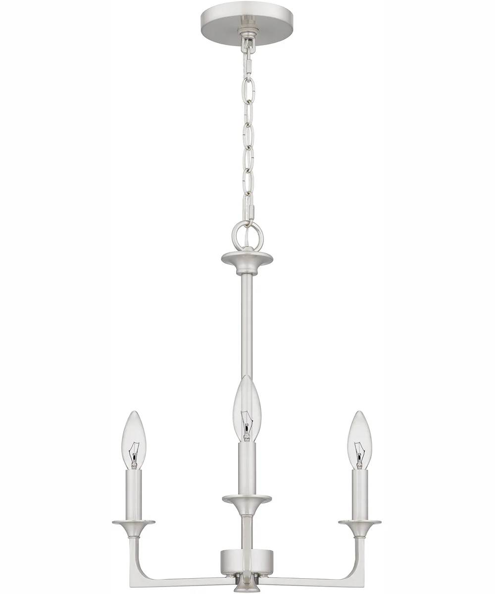 Prescott 3-light Chandelier Brushed Nickel - Image 3