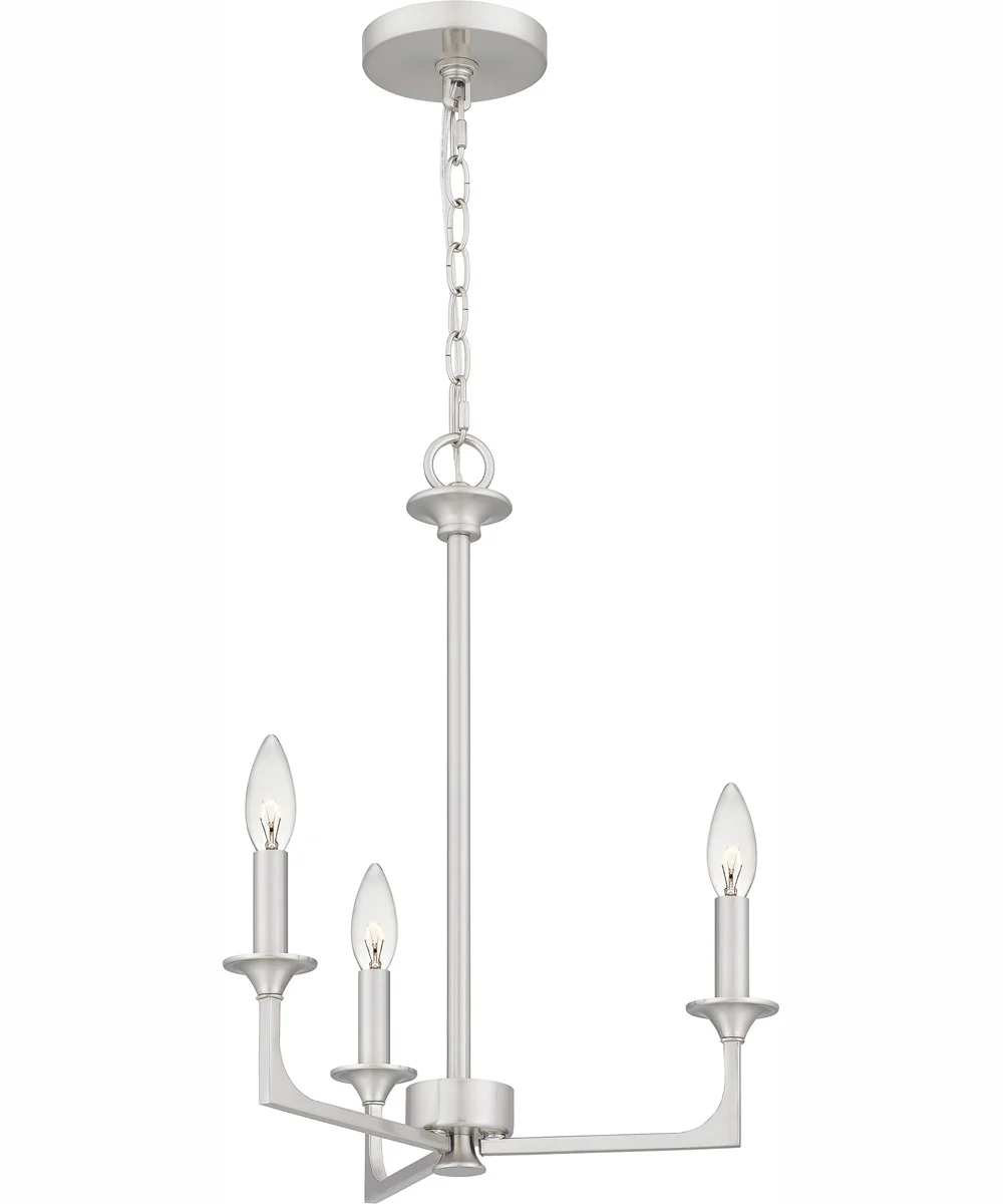 Prescott 3-light Chandelier Brushed Nickel - Image 5