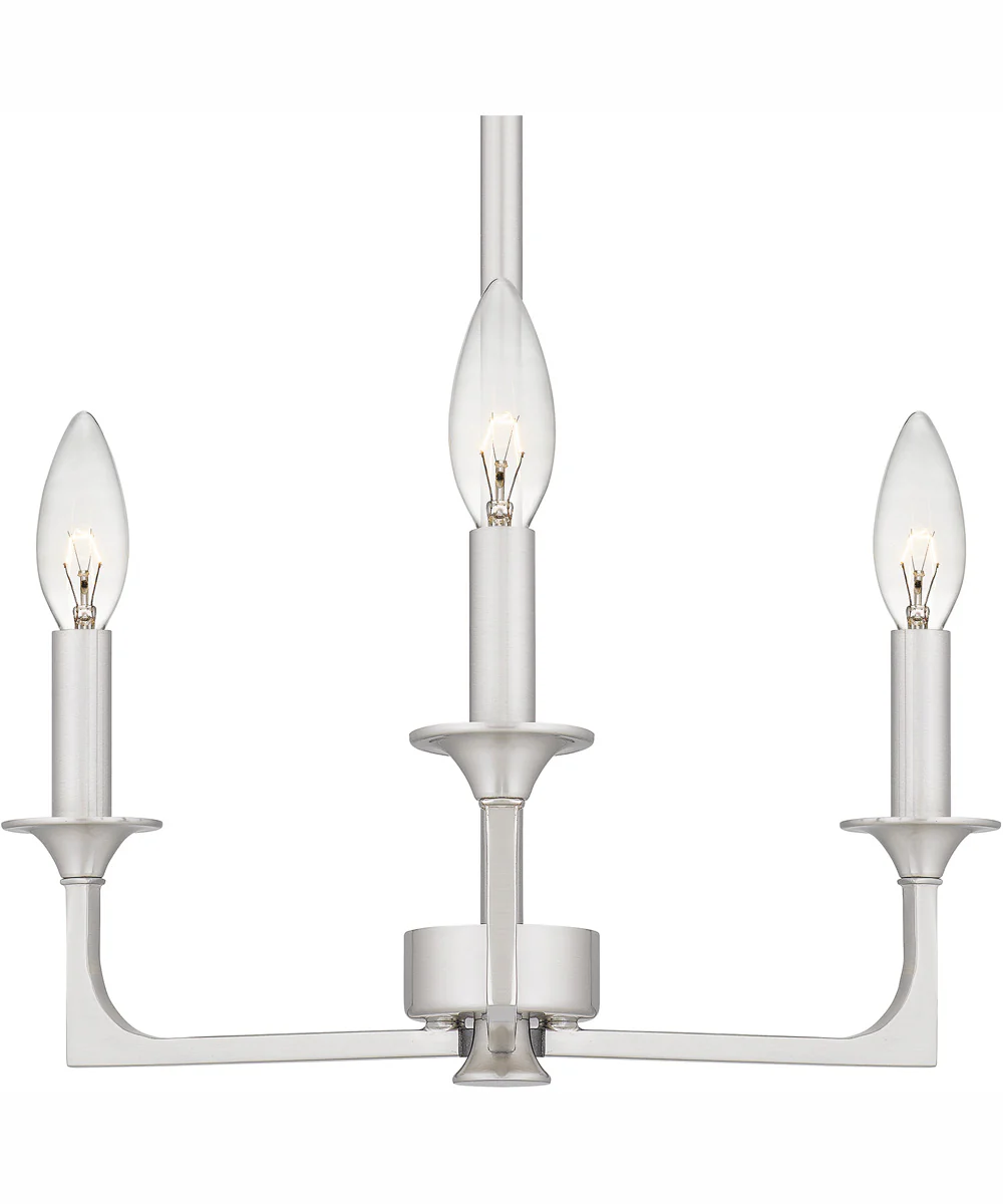 Prescott 3-light Chandelier Brushed Nickel - Image 6