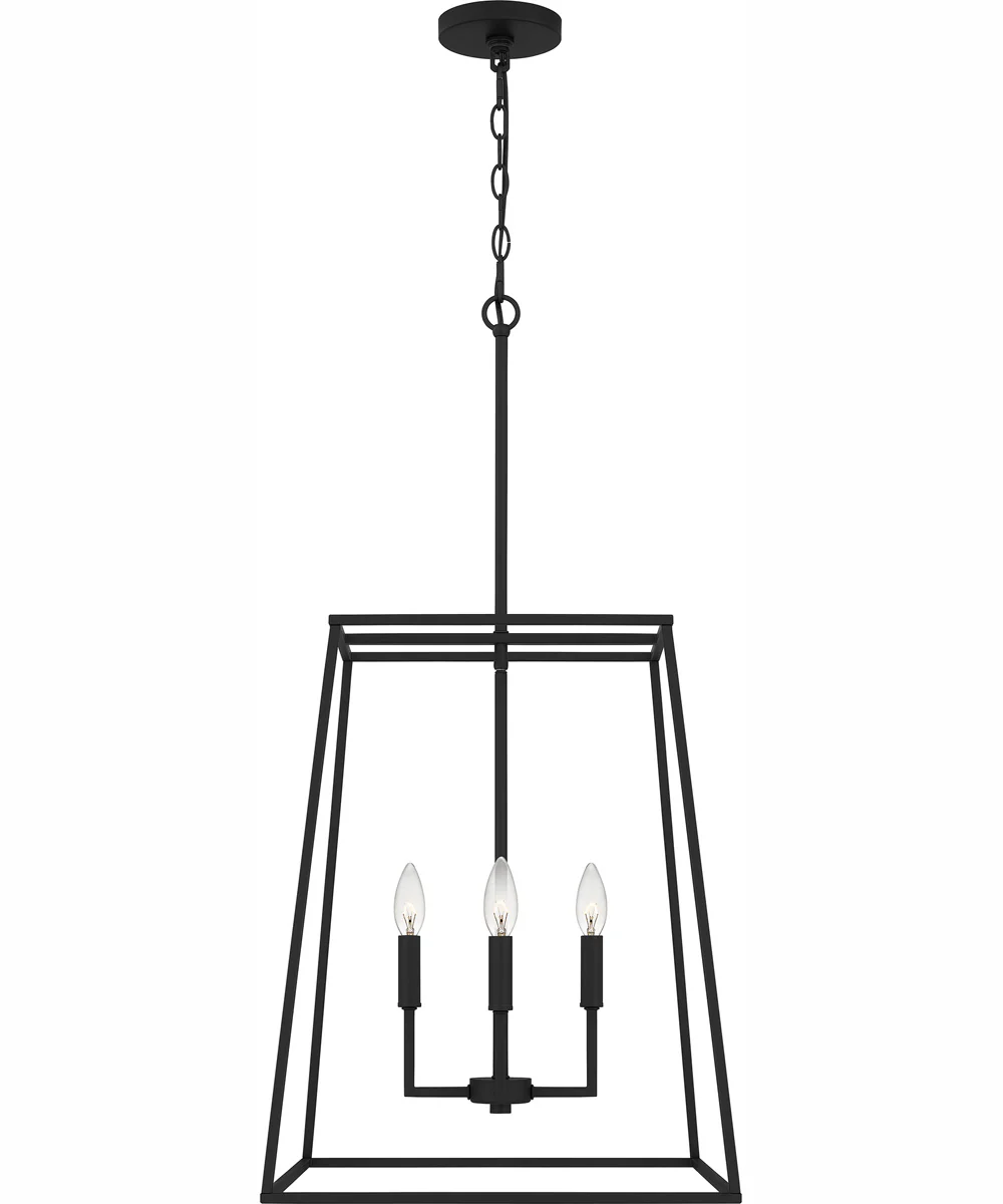 Prescott Large 4-light Pendant Matte Black - Image 4