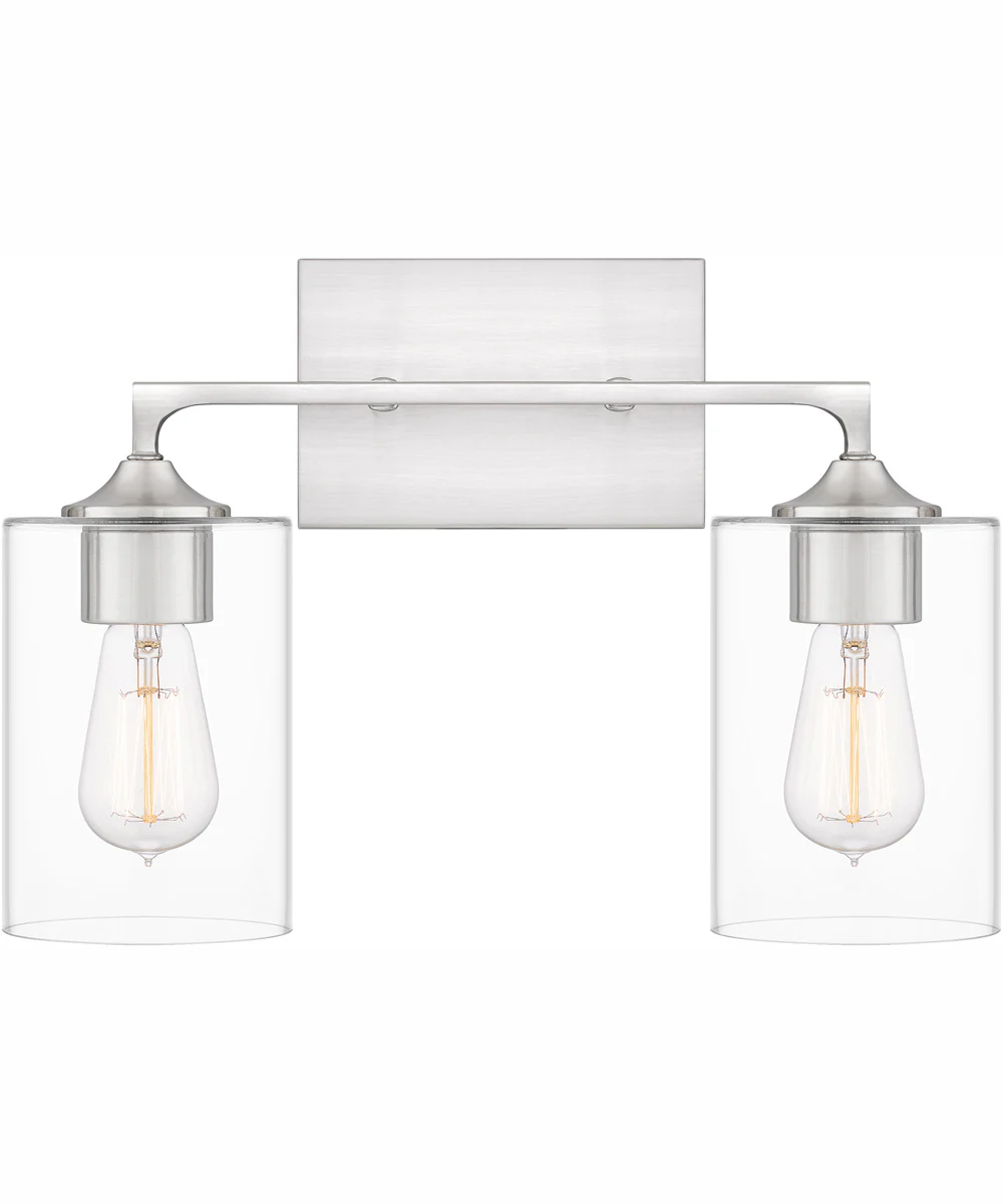 Prescott Medium 2-light Bath Light Brushed Nickel - Image 2