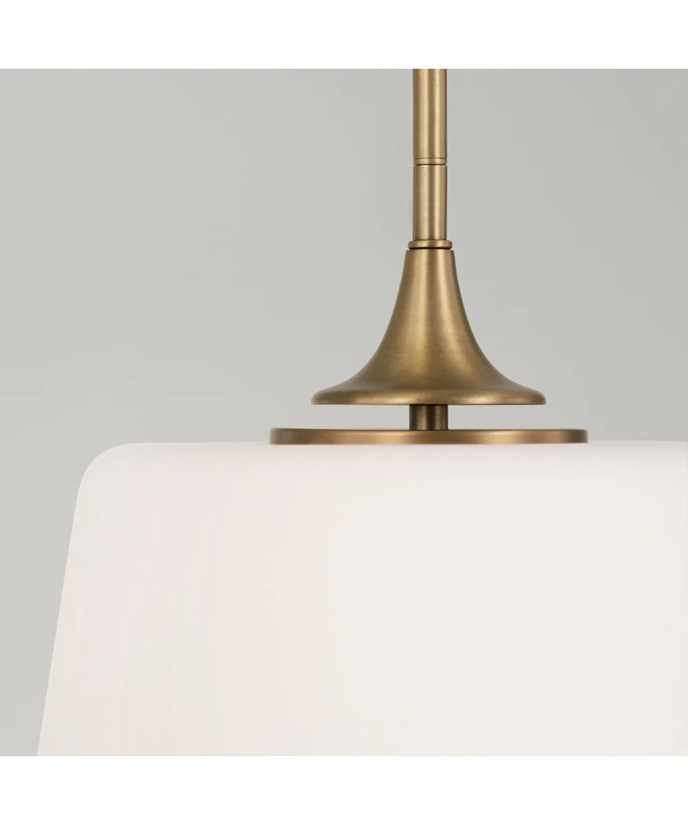 Presley 1-Light Semi-Flush Aged Brass - Image 3