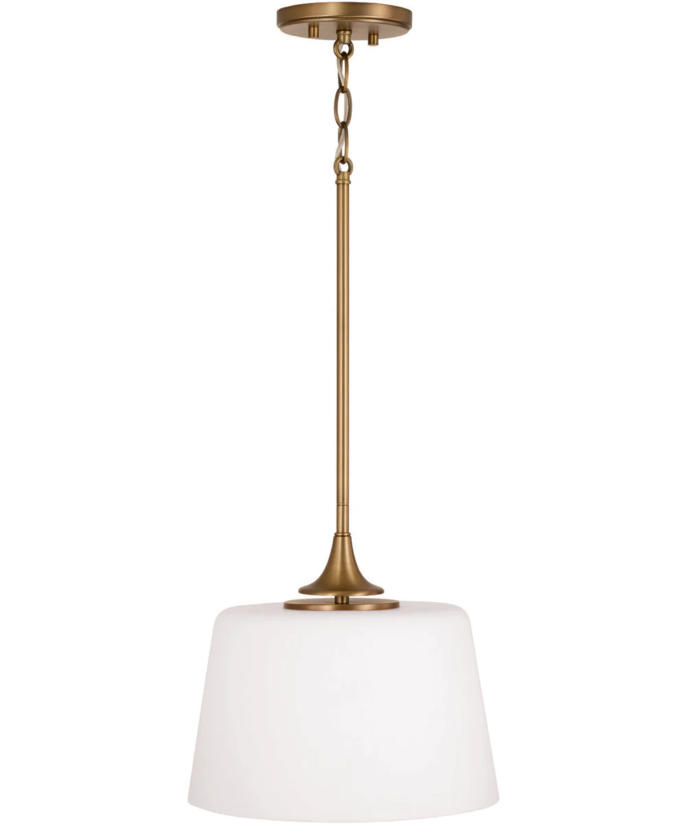 Presley 1-Light Semi-Flush Aged Brass - Image 4