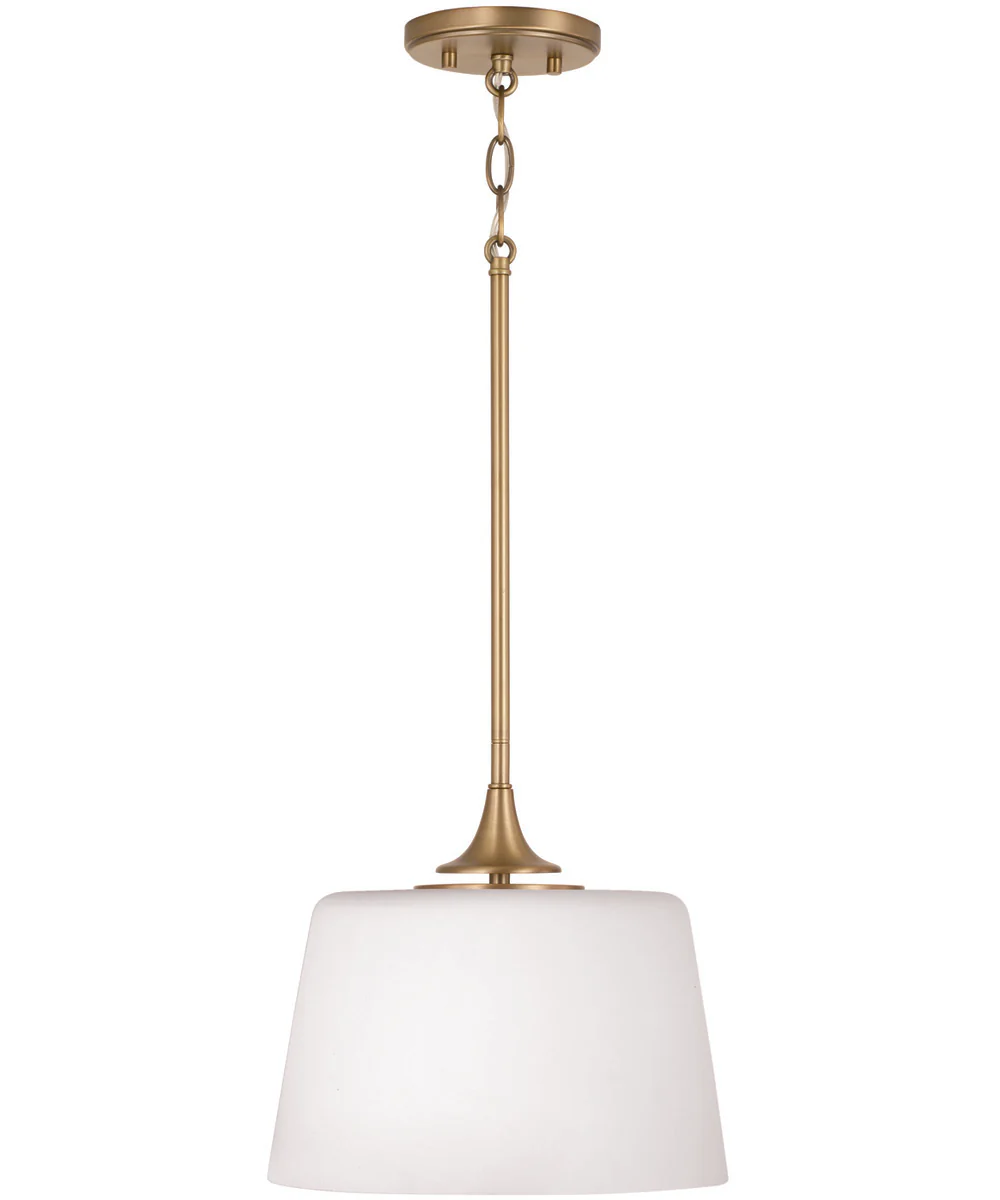 Presley 1-Light Semi-Flush Aged Brass - Image 5