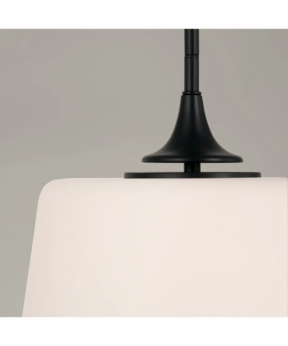 Presley 1-Light Semi-Flush Matte Black - Image 3