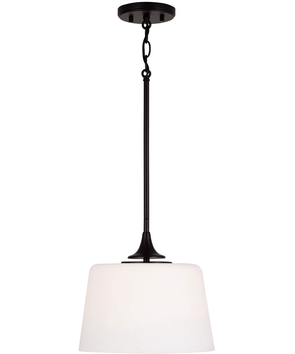 Presley 1-Light Semi-Flush Matte Black - Image 5