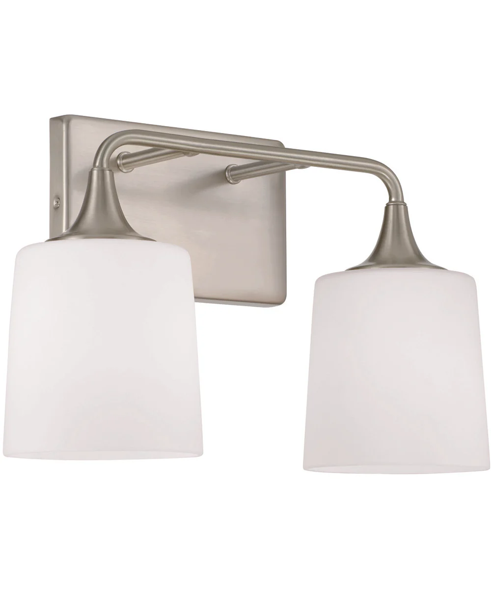 Presley 2-Light Vanity Brushed Nickel