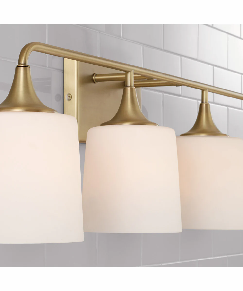 Presley 4-Light Vanity Aged Brass - Image 3