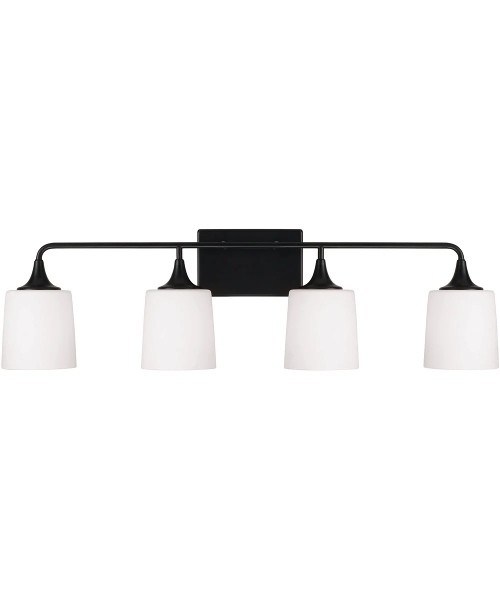 Presley 4-Light Vanity Matte Black - Image 5