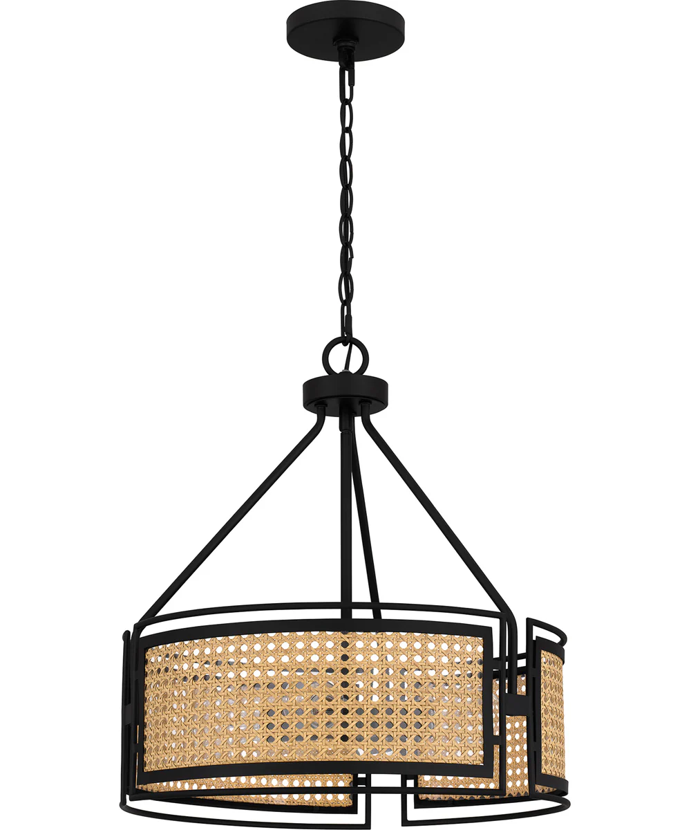 Priya Large 3-light Pendant Matte Black - Image 2