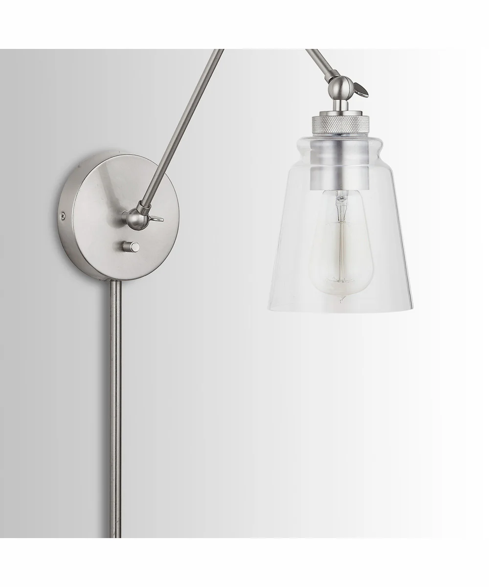 Profile 1-Light Plug In Sconce Brushed Nickel, 5"W - Image 7