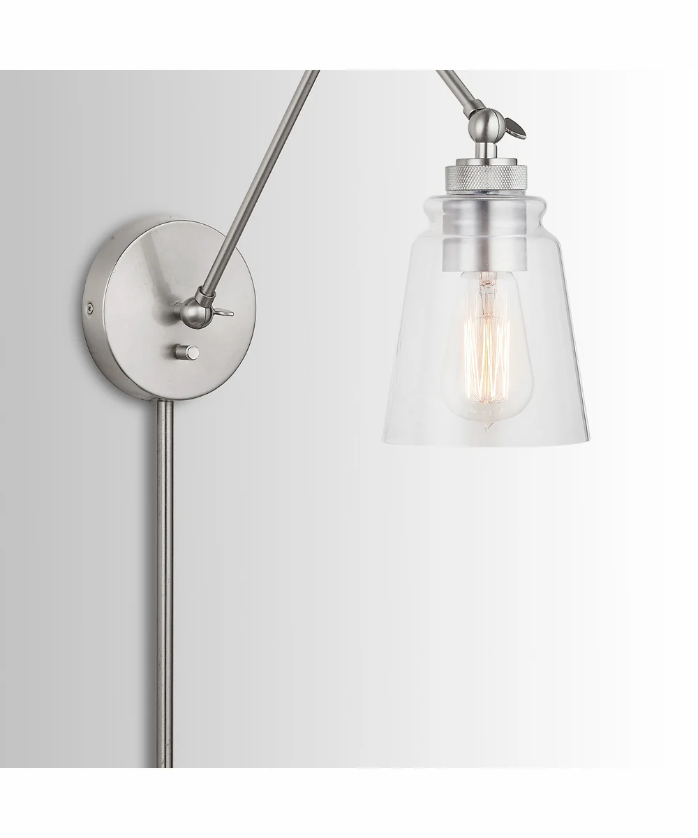Profile 1-Light Plug In Sconce Brushed Nickel, 5"W - Image 8
