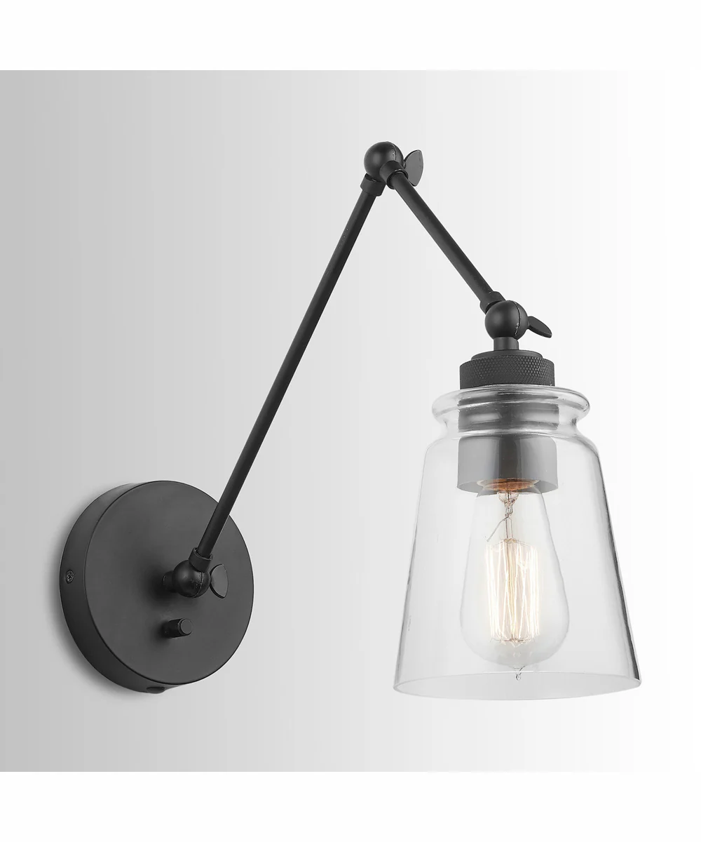 Profile 1-Light Plug In Sconce Matte Black, 5"W - Image 3