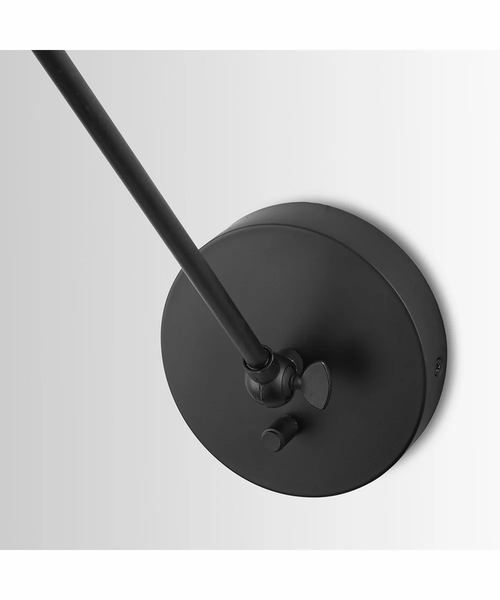 Profile 1-Light Plug In Sconce Matte Black, 5"W - Image 4