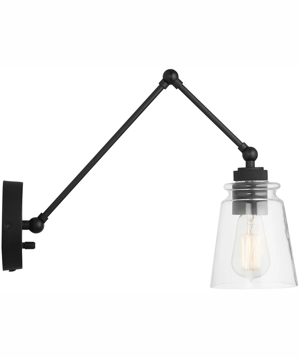 Profile 1-Light Plug In Sconce Matte Black, 5"W - Image 7