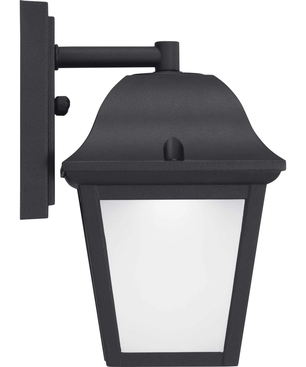 1-Light LED Small Wall Lantern Textured Black - Image 2
