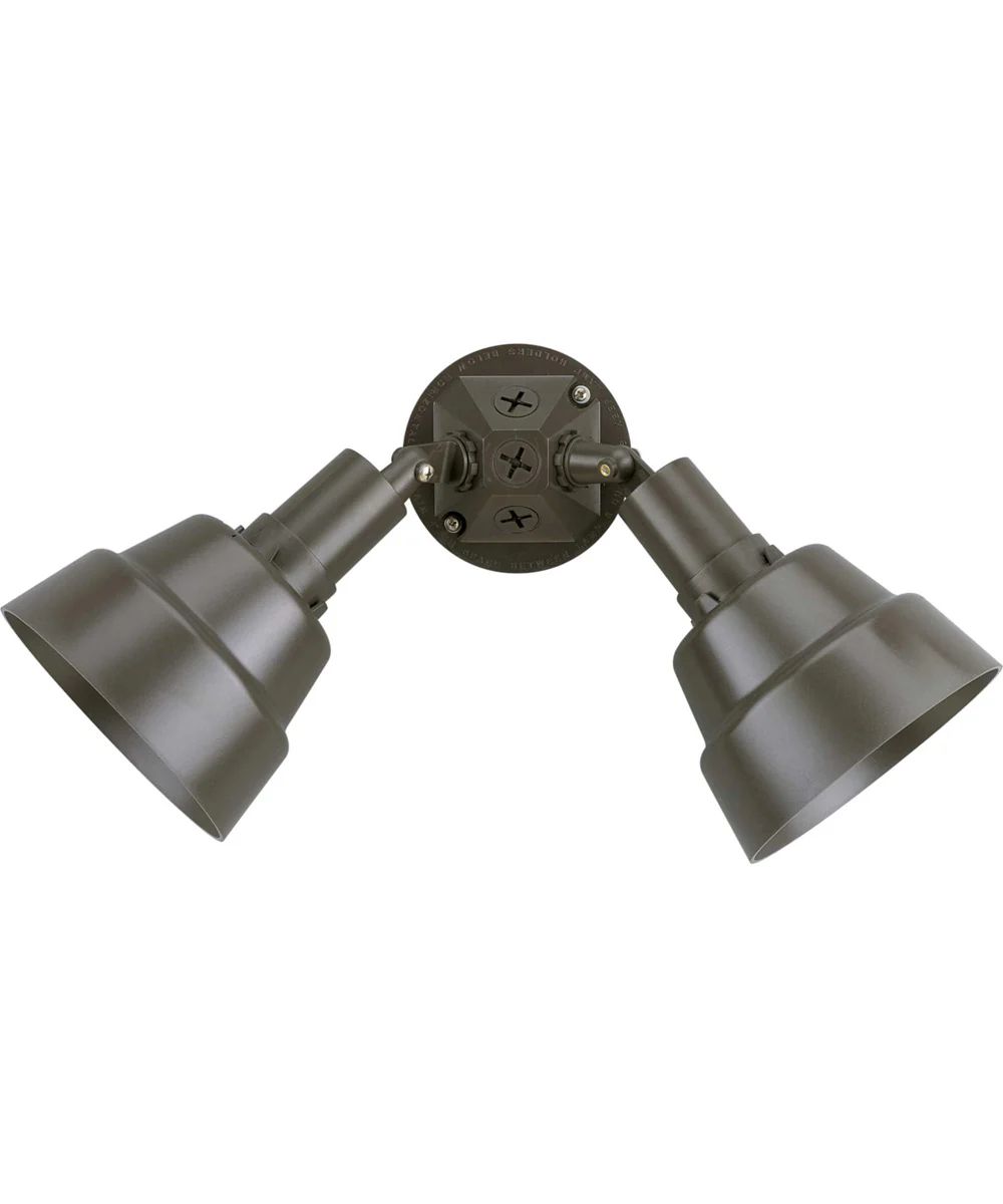 2-Light Adjustable Swivel Flood Light Antique Bronze - Image 2