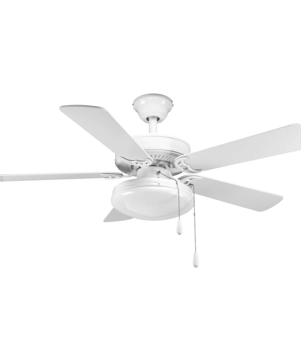 2-Light Universal Opal Glass Fan Light Kit White - Image 3
