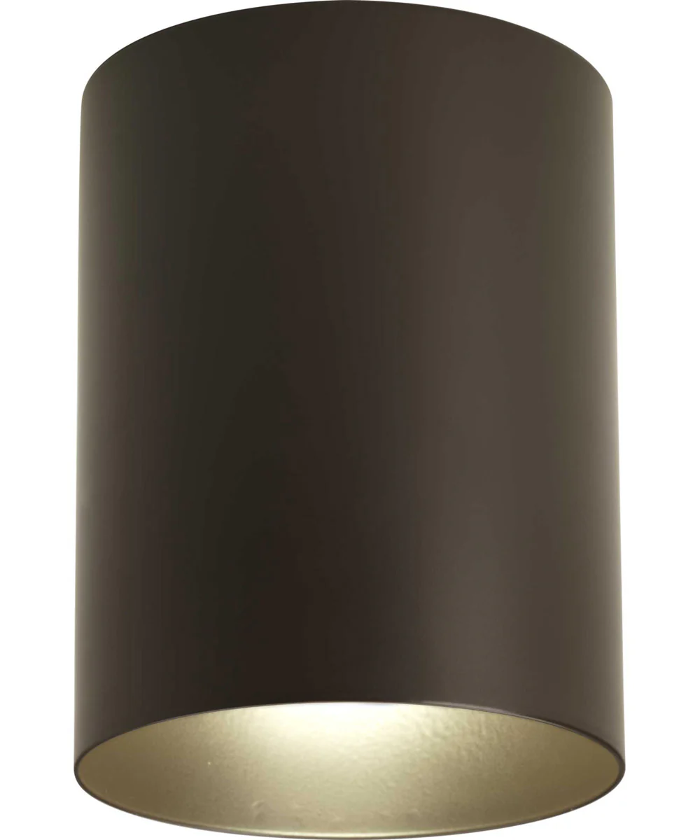 5" Bronze LED Outdoor Flush Mount Cylinder Antique Bronze - Image 2