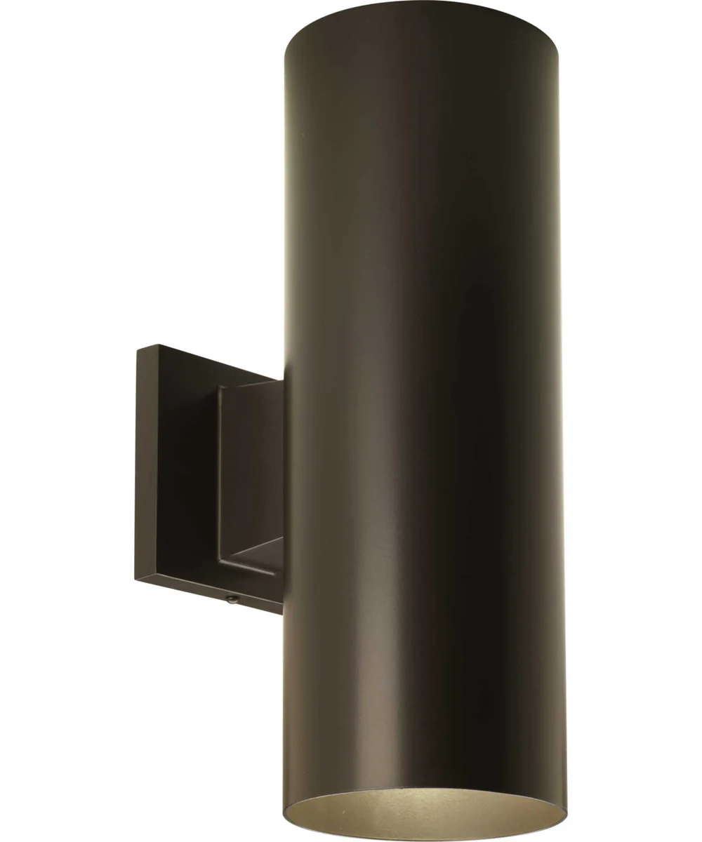 5" LED Outdoor Up/Down Cylinder Antique Bronze - Image 6