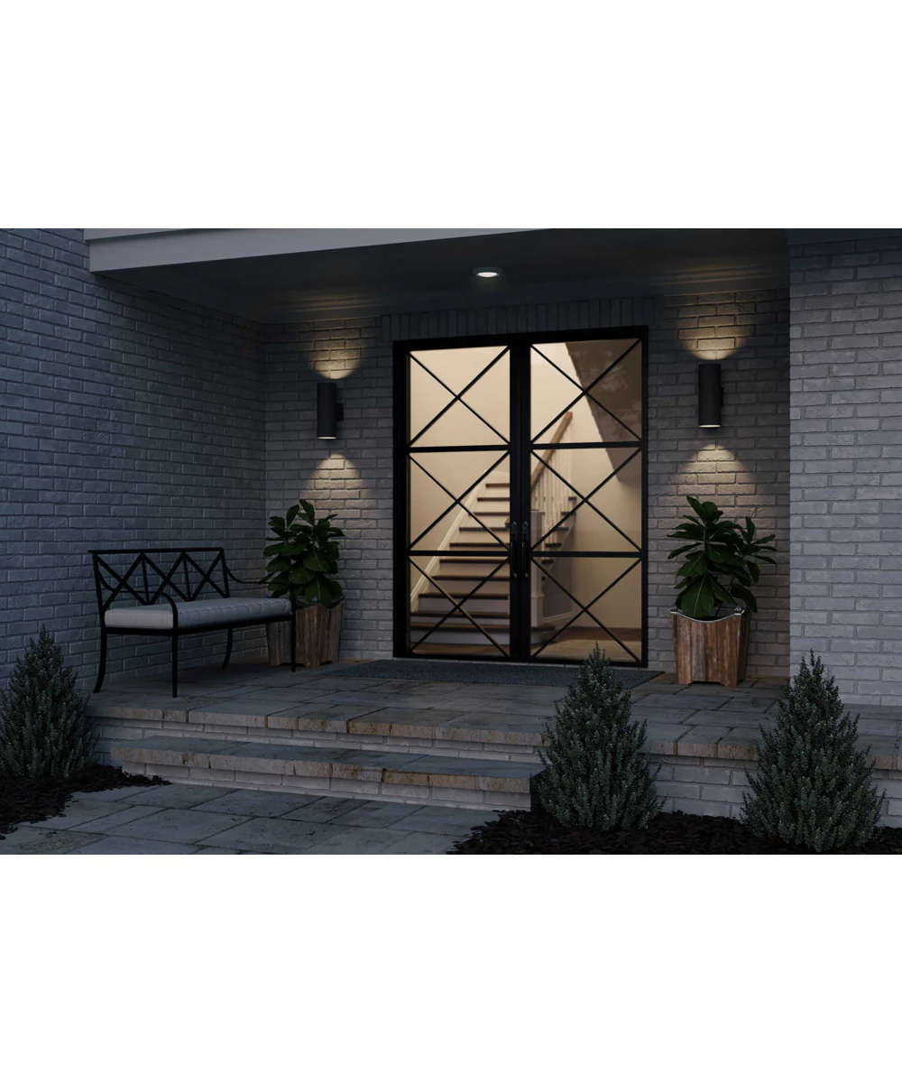 5" LED Outdoor Up/Down Cylinder Black - Image 5