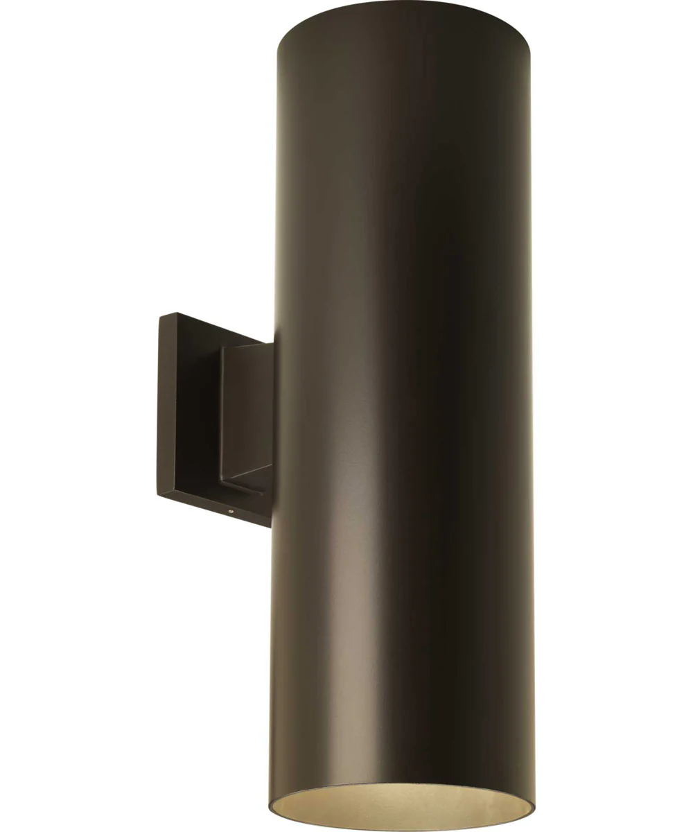 6" LED Outdoor Up/Down Wall Cylinder Antique Bronze - Image 3
