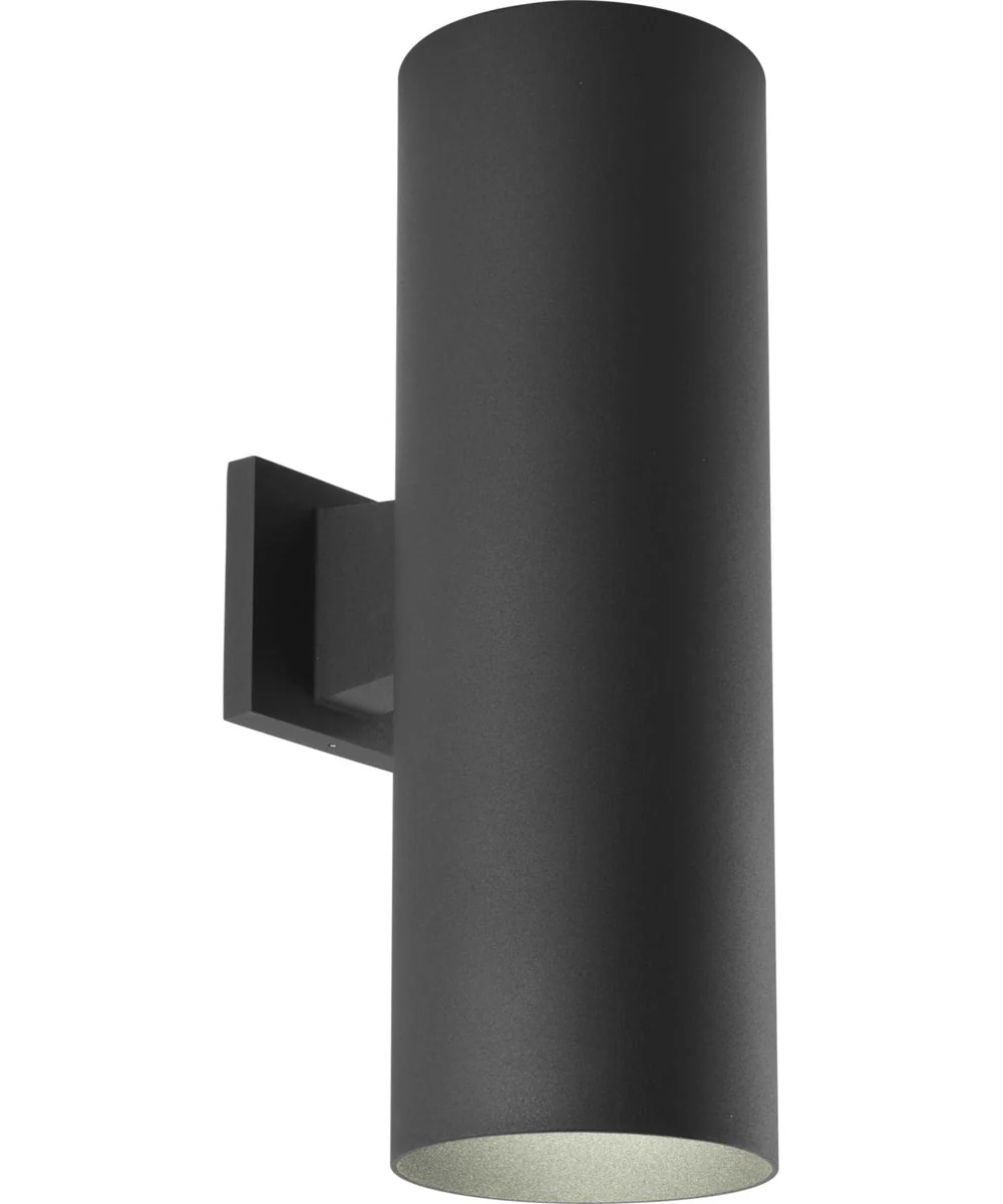 6" LED Outdoor Up/Down Wall Cylinder Black - Image 3