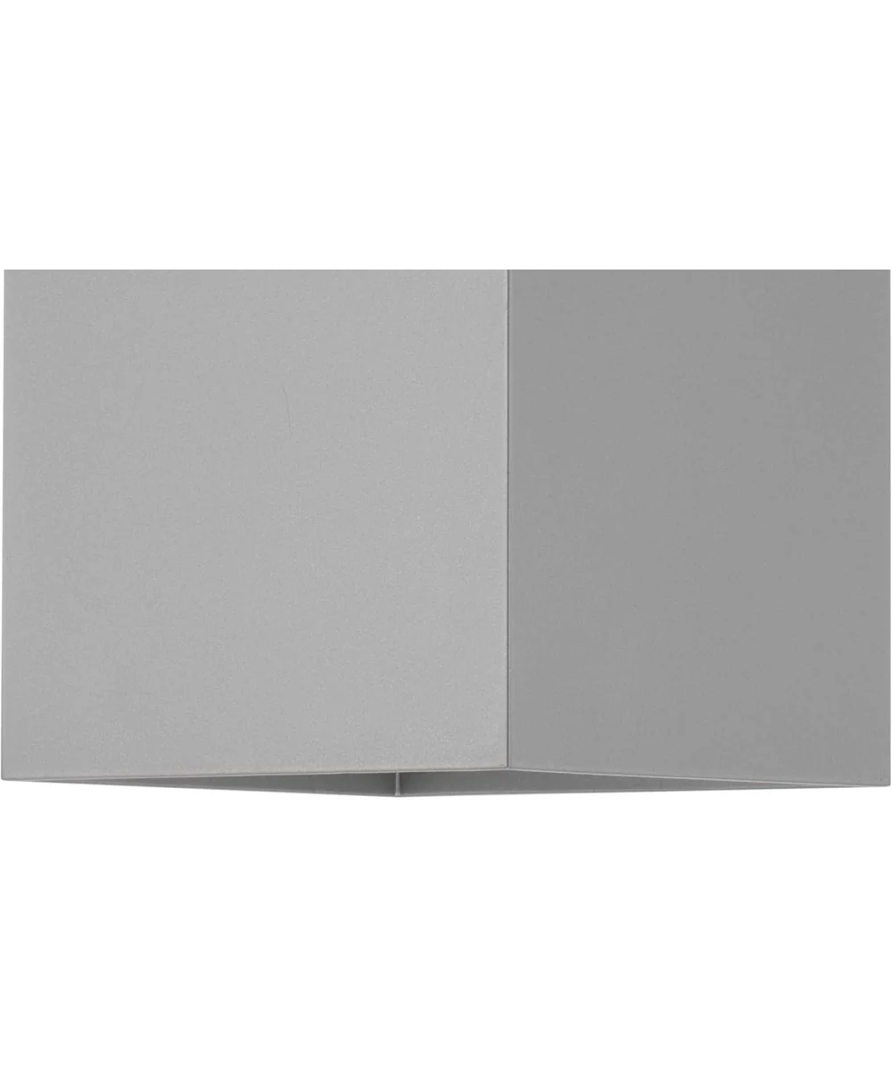 6" LED Square Outdoor Wall Mount Fixture Metallic Gray - Image 2