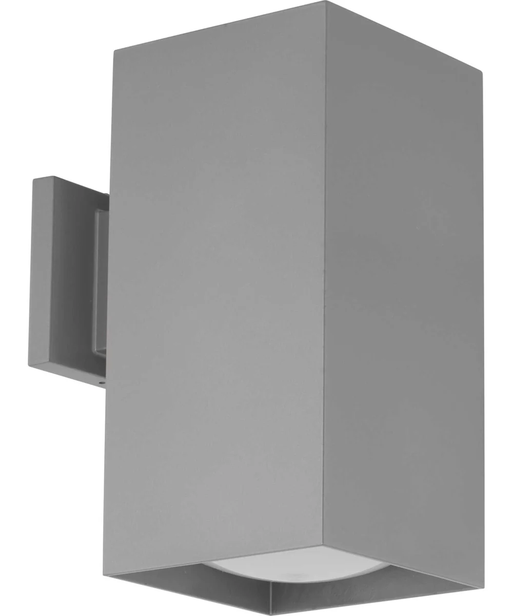 6" LED Square Outdoor Wall Mount Fixture Metallic Gray - Image 3