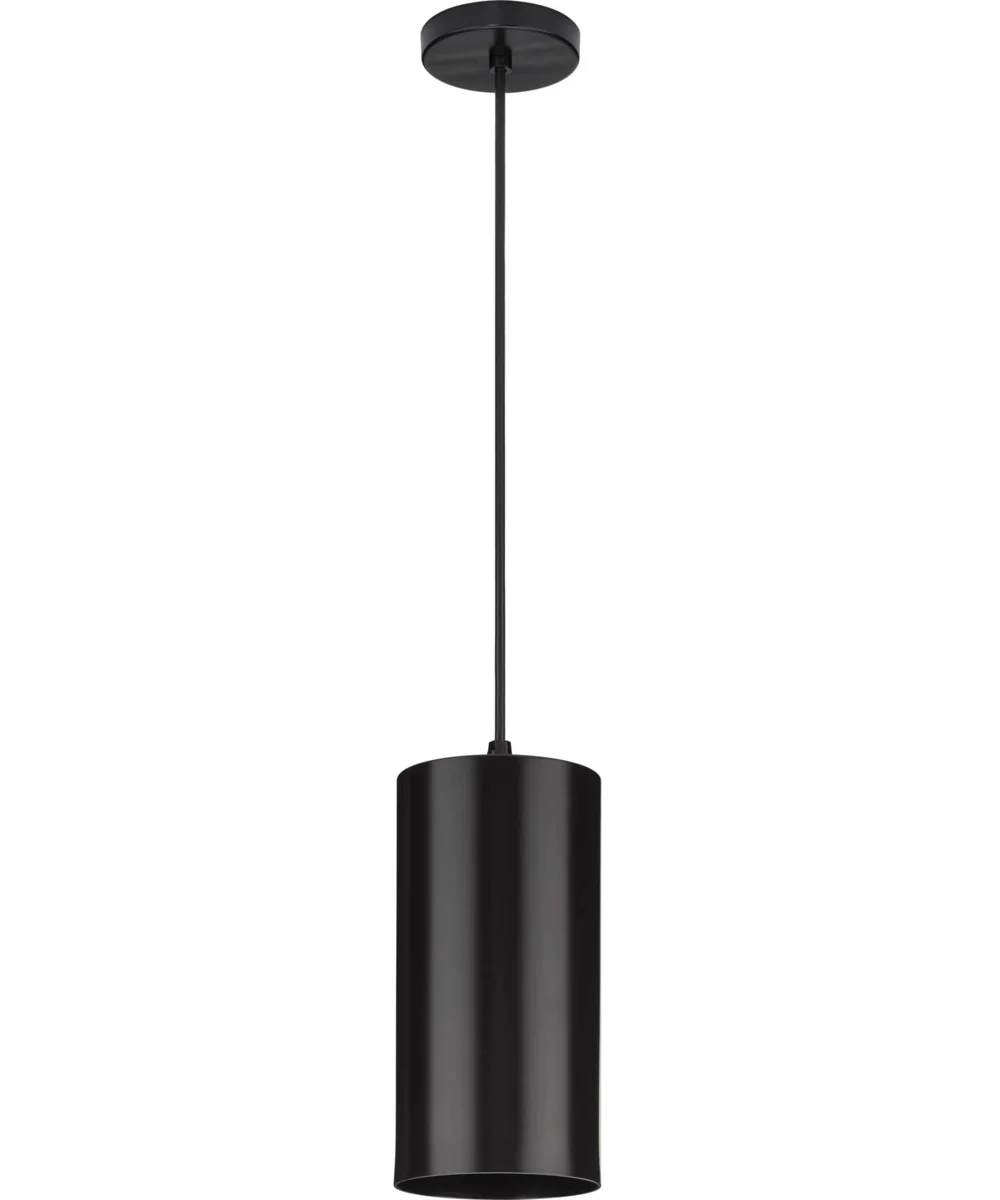 6" Outdoor Aluminum Cylinder Cord-Mount Hanging Light Antique Bronze - Image 2
