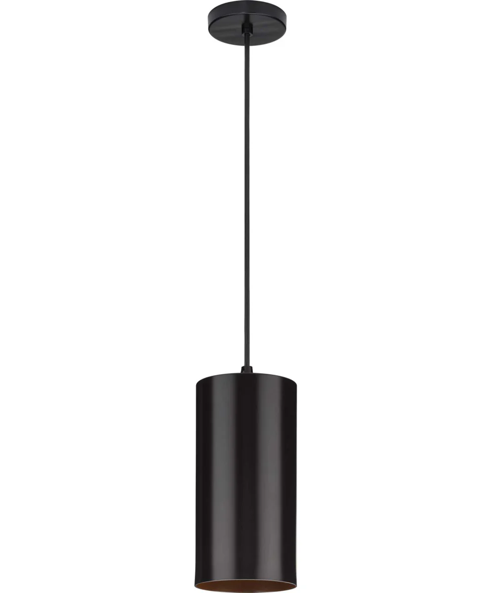 6" Outdoor Aluminum Cylinder Cord-Mount Hanging Light Antique Bronze - Image 3