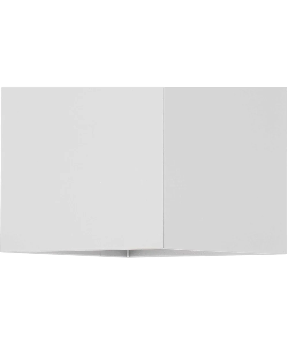 6" Square 2-Light Up/Down Wall Lantern White - Image 2