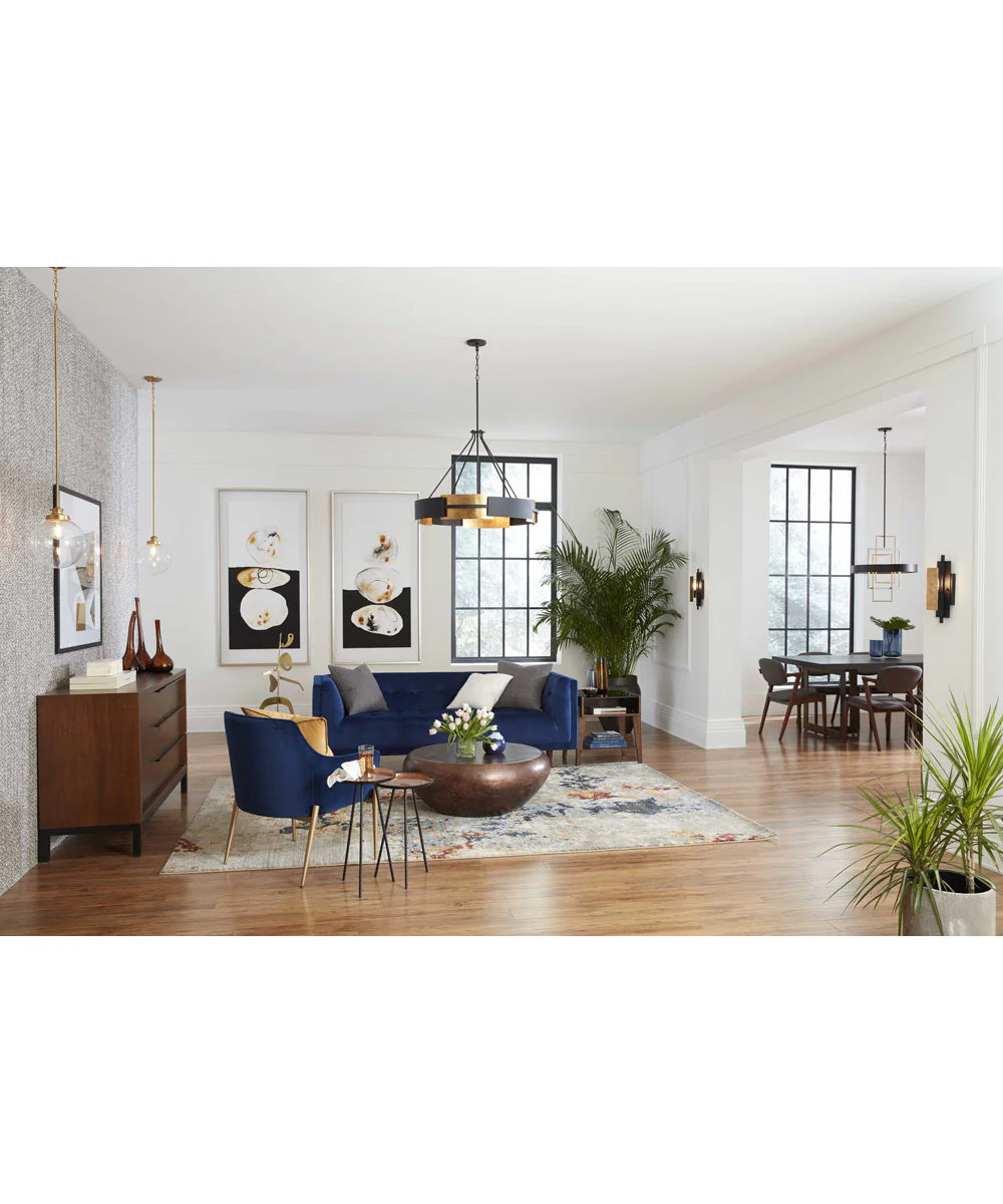 Adagio 6-Light Pendant Matte Black - Image 3
