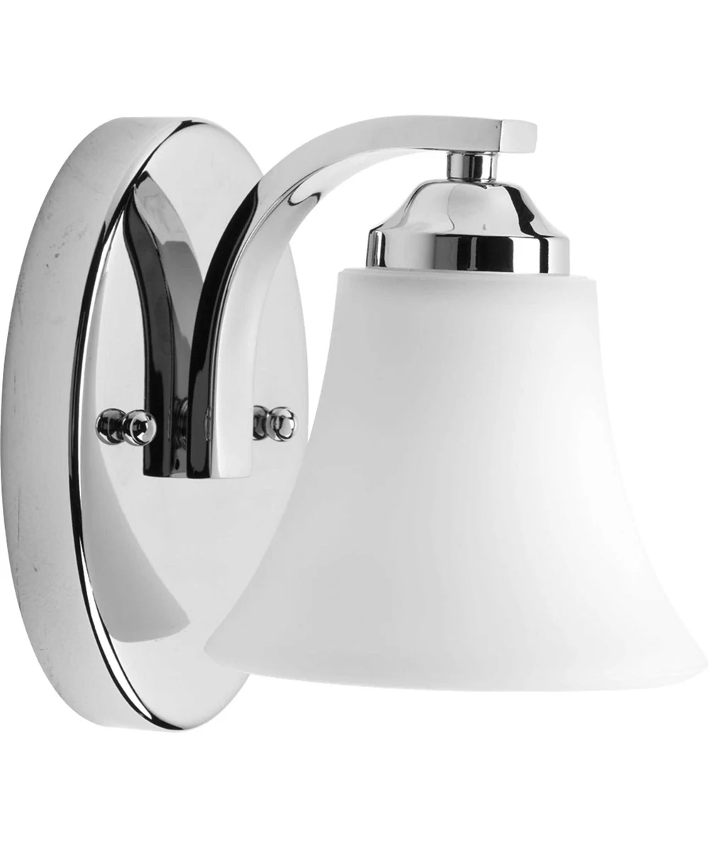 Adorn 1-Light Etched Glass Traditional Bath Vanity Light Polished Chrome - Image 3