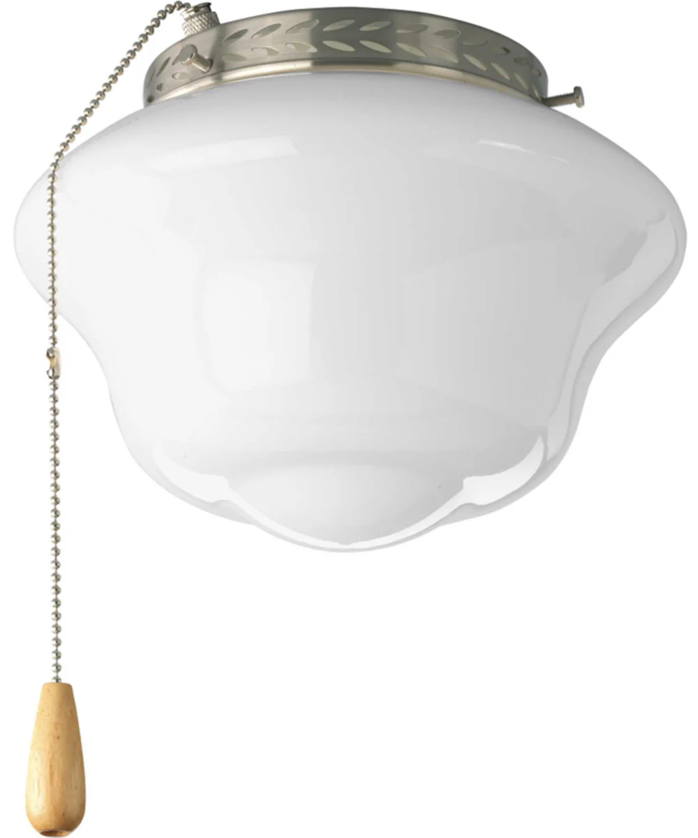 AirPro 1-Light Ceiling Fan Light Brushed Nickel